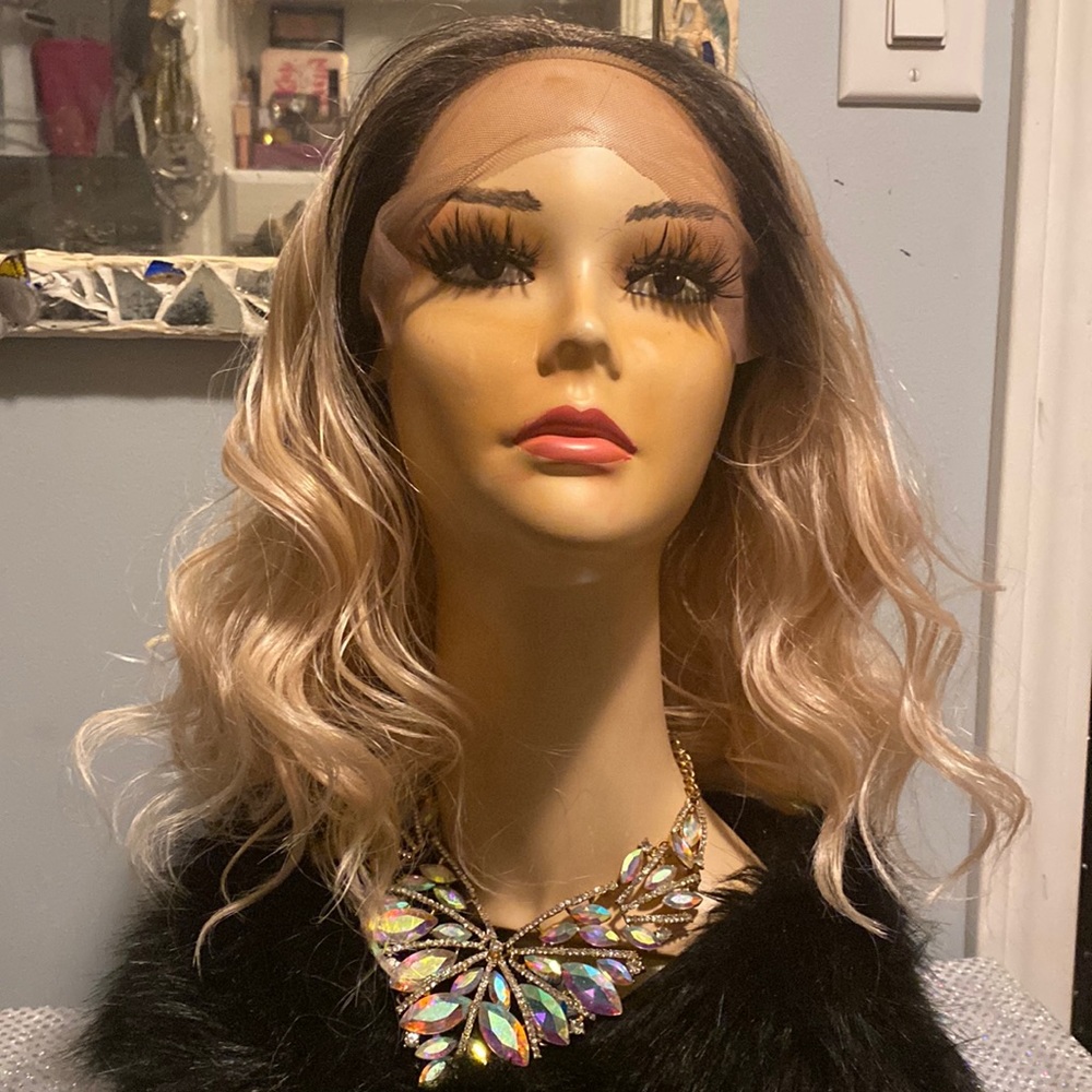 Rose gold lace front wig w realistic hairline